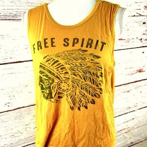 Hippie Chic USA Mustard Yellow Free Spirit Tank
Size: Medium